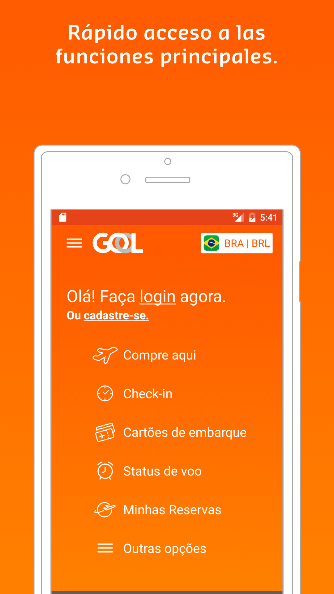 Android application GOL | Airline Tickets screenshort
