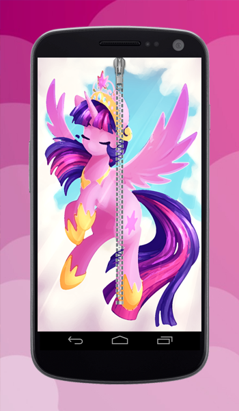 Android application Pony Zipper Lock Screen screenshort