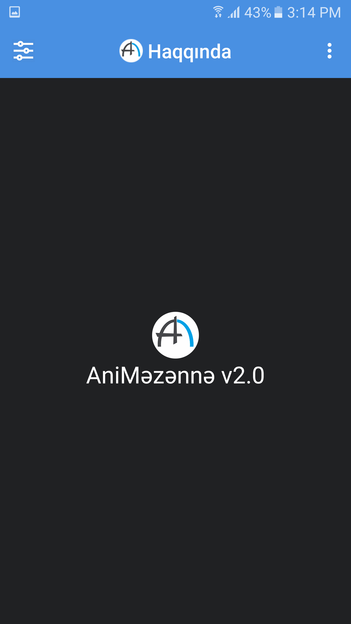 Android application Ani Məzənnə screenshort