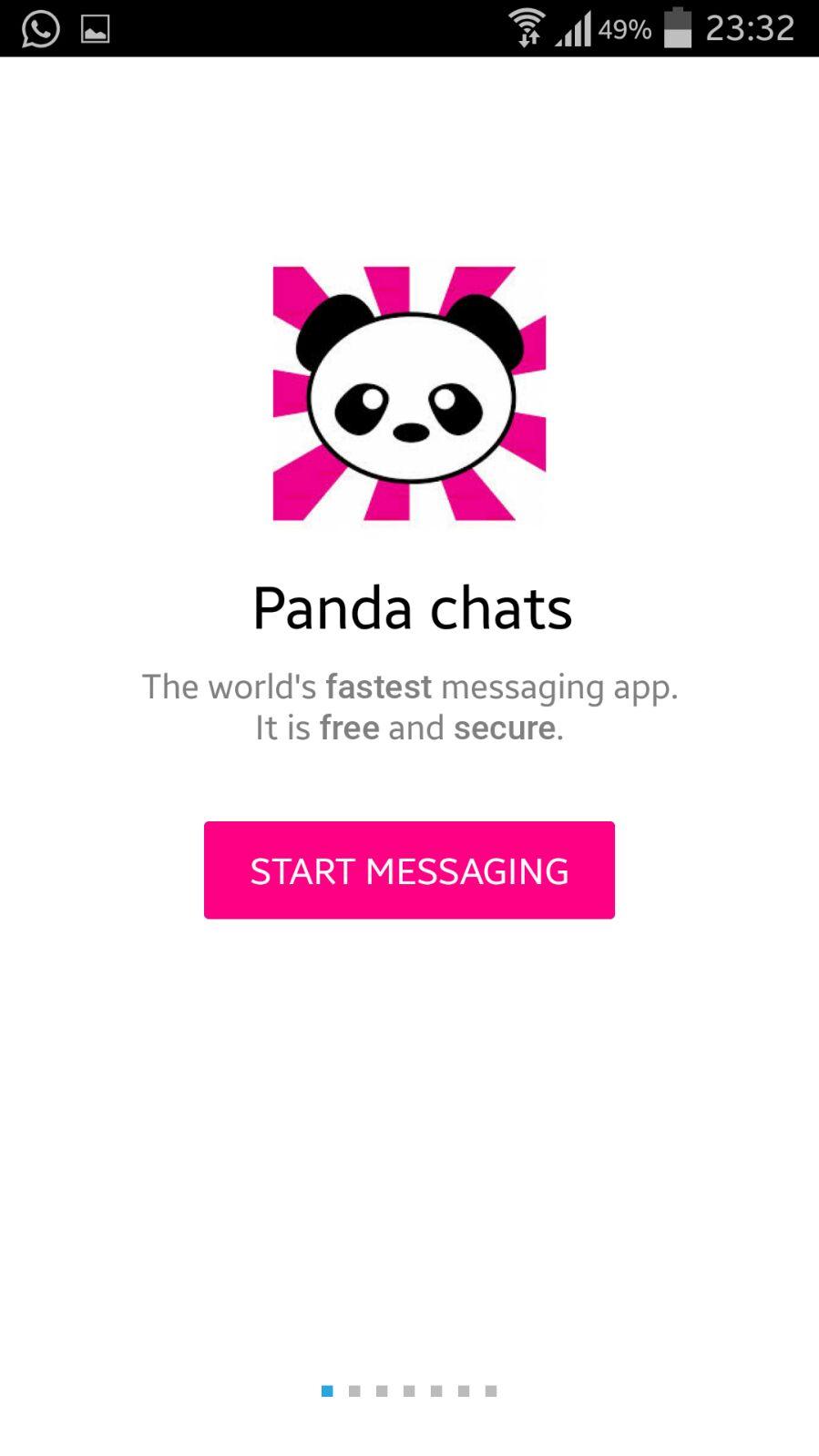 Android application Panda Chat screenshort
