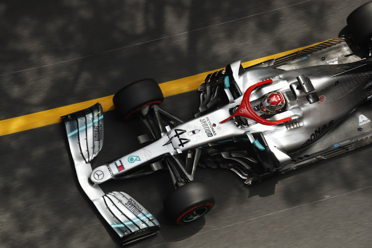 Lewis Hamilton in action during the 2019 Monaco Grand Prix.