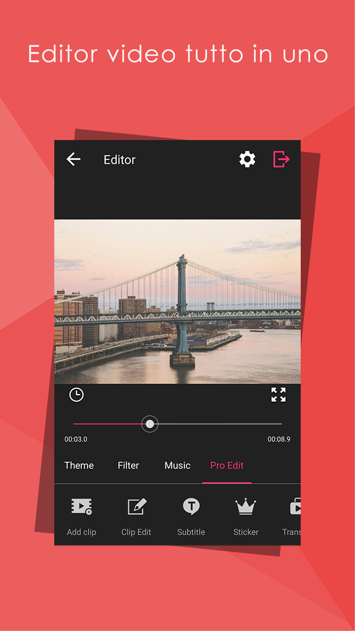 Android application Video Editor VideoShow Pro screenshort