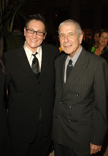 K.D. Lang (right) is one of numerous artist's who've done a cover of Leonard Cohen's (left) 'Hallelujah'. (File photo.)