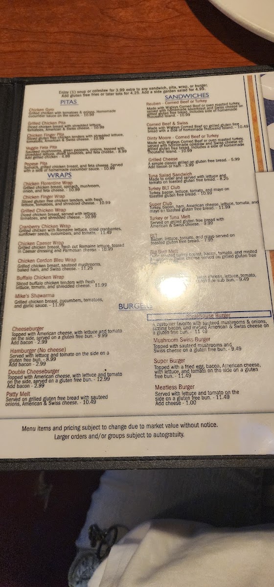 Full Menu