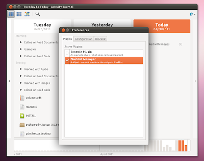 Настройка Unity в Ubuntu 11.04 Activity-journal