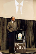 Rwandan High Commissioner Emmanuel Hategeka at the 30th commemoration of the 1994 genocide against the Tutsis in Pretoria.