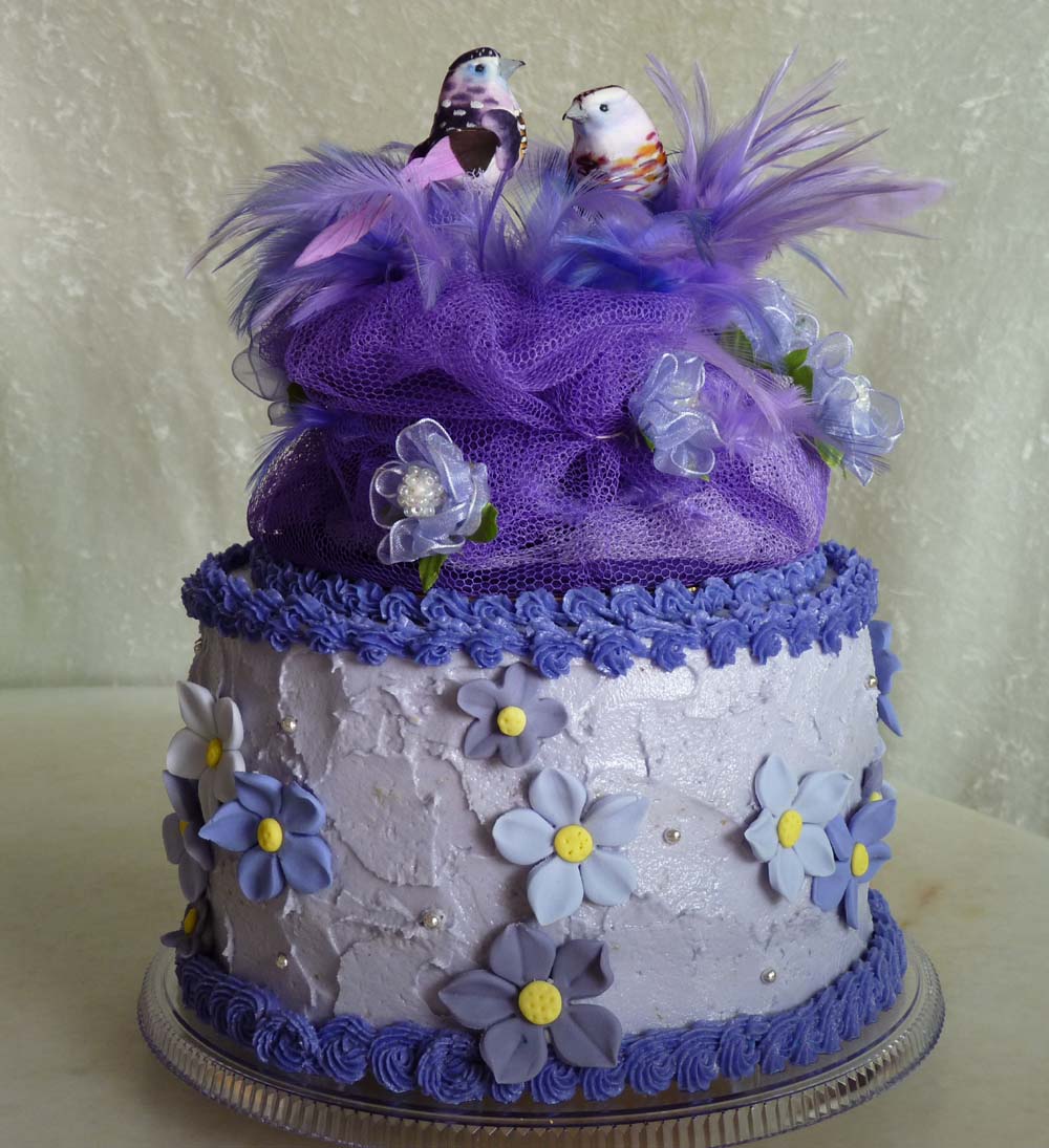 A Purple Wedding Cake