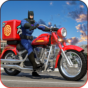 Download Bat Superhero: City Pizza Delivery For PC Windows and Mac