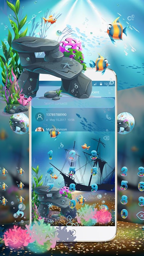 Морская вода аквариум тема — приложение на Android