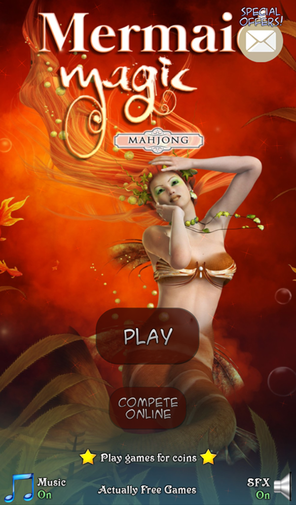 Android application Hidden Mahjong: Mermaid Magic screenshort