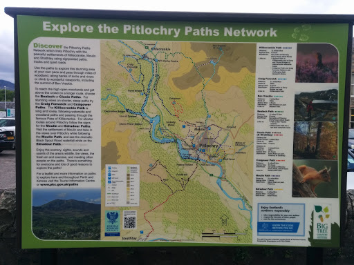 The Pitlochry Paths Network Board 