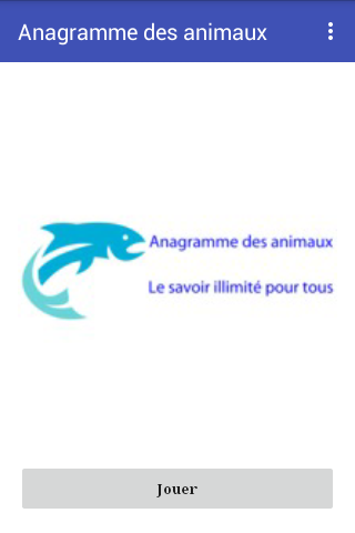 Android application Anagramme des animaux (Payant) screenshort