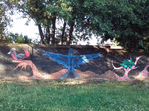 Mural Pájaro Azul 
