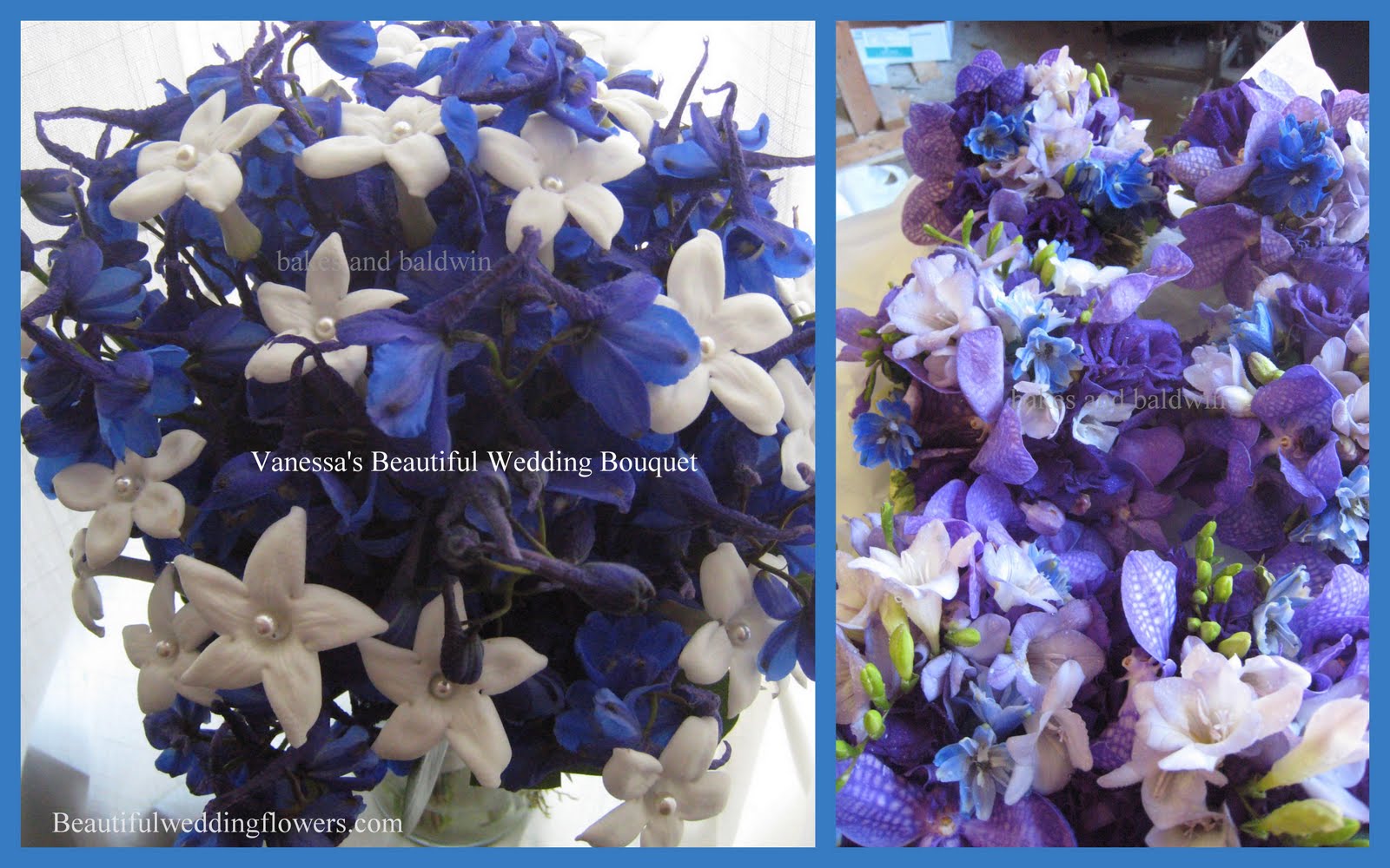 Blue Wedding bouquet