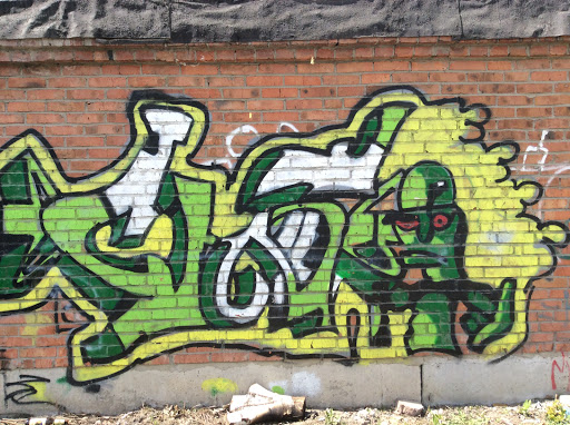 Граффити Зеленый Чувак