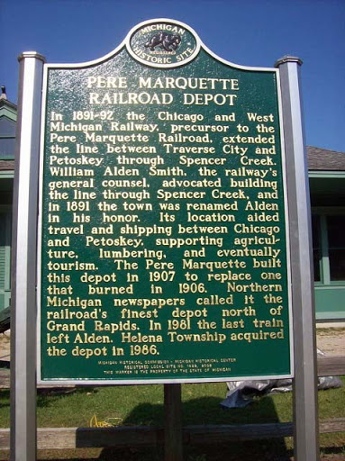 Completed in 1921 for the Pere Marquette Railway, this depot is typical of the railroad stations that served Michigan towns during the early decades of the twentieth century. The depot replaced an...