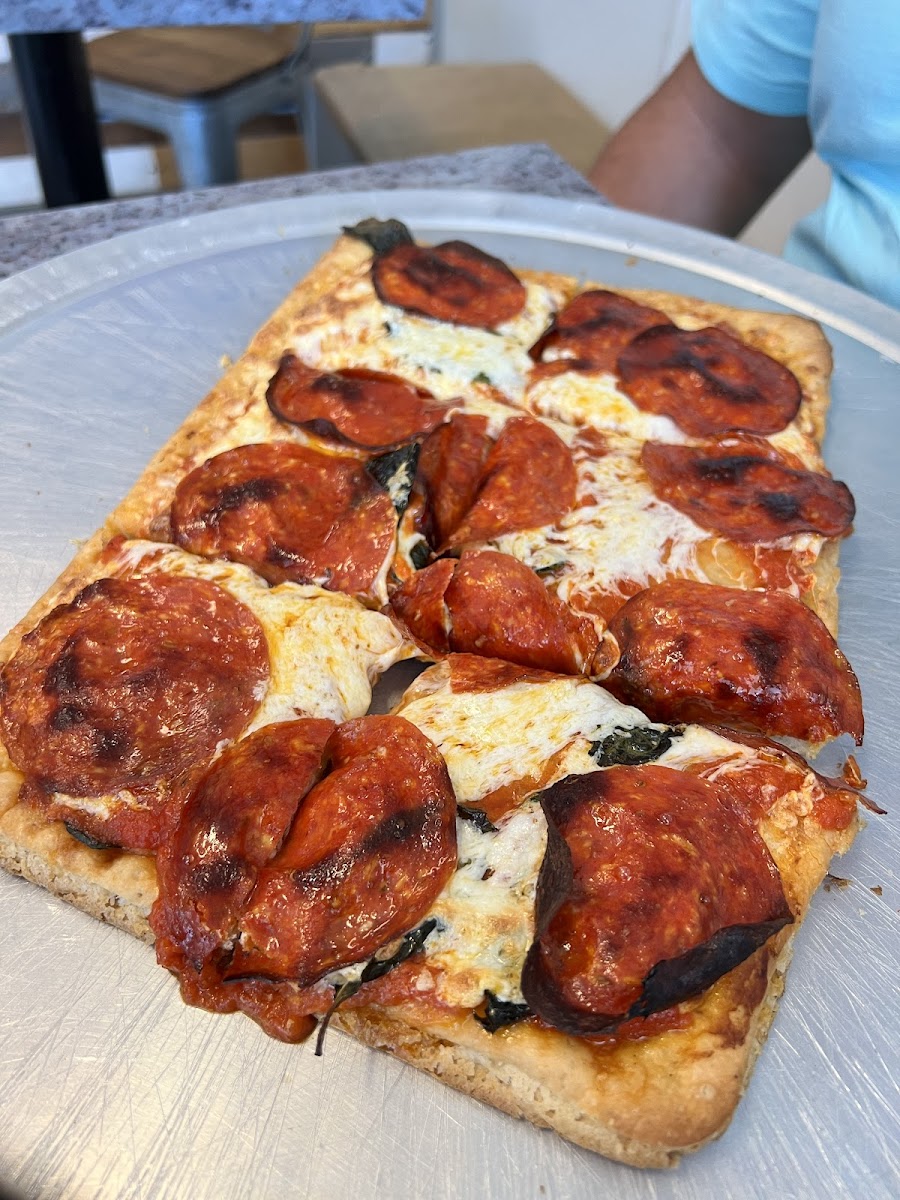 Amazing!!! GF pepperoni pizza!!