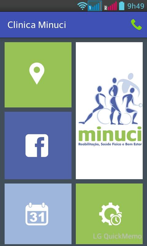 Android application Minuci screenshort