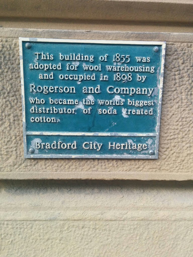 Bradford: Rogerson and Company Plaque