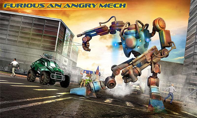 Android application Robot Car Hero Sim 3D screenshort