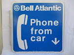 Signs - 18 X 18 Flanged Bell Atlantic Phone From Car