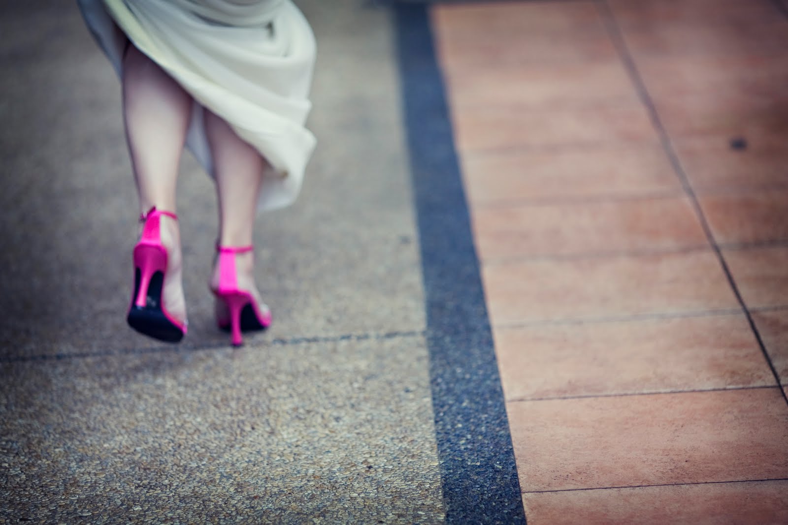 hot pink wedding shoes