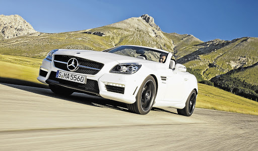 The Mercedes-Benz SLK has been transformed into the 55 AMG with a series of visual tweaks and a mighty V8 engine