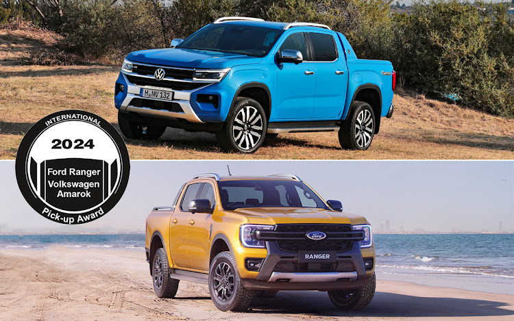 Amarok (top) and Ranger are joint winners of this year's international pick-up award. Picture: SUPPLIED