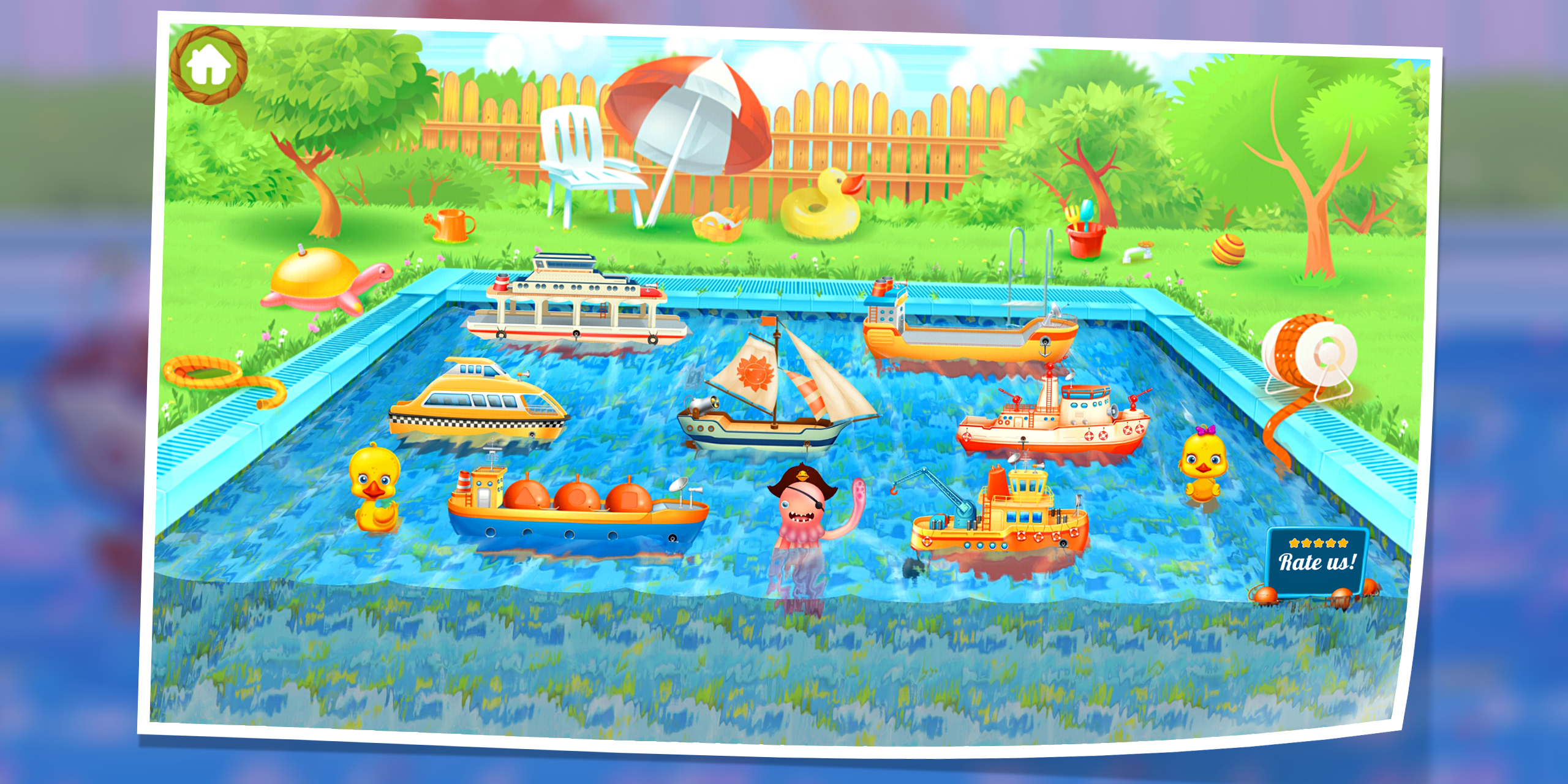Android application Ships for Kids: Full Sail! screenshort