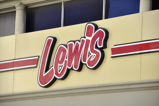 Lewis Furniture store signage in Cape Town, South Africa.