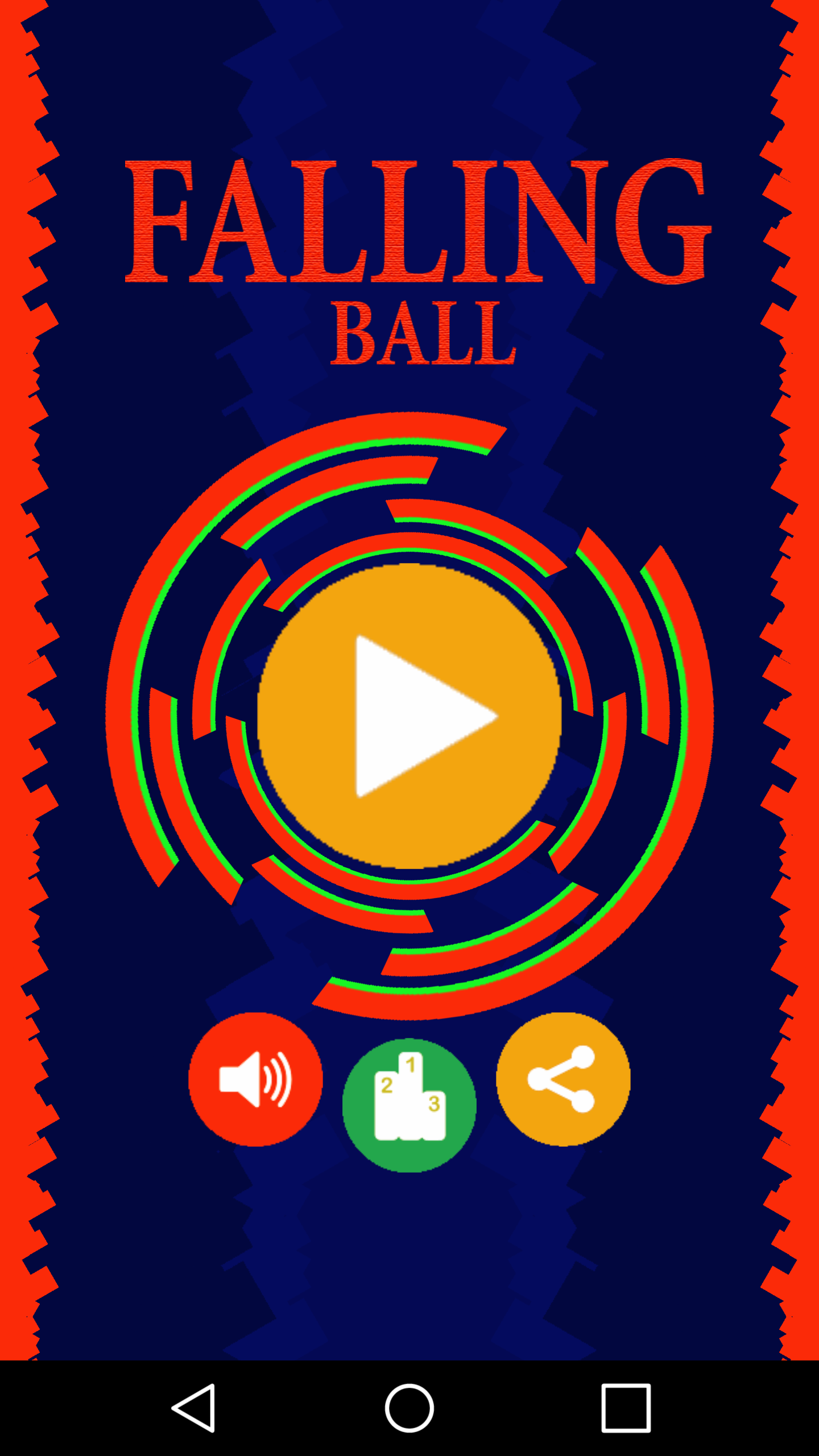 Android application Falling Ball screenshort