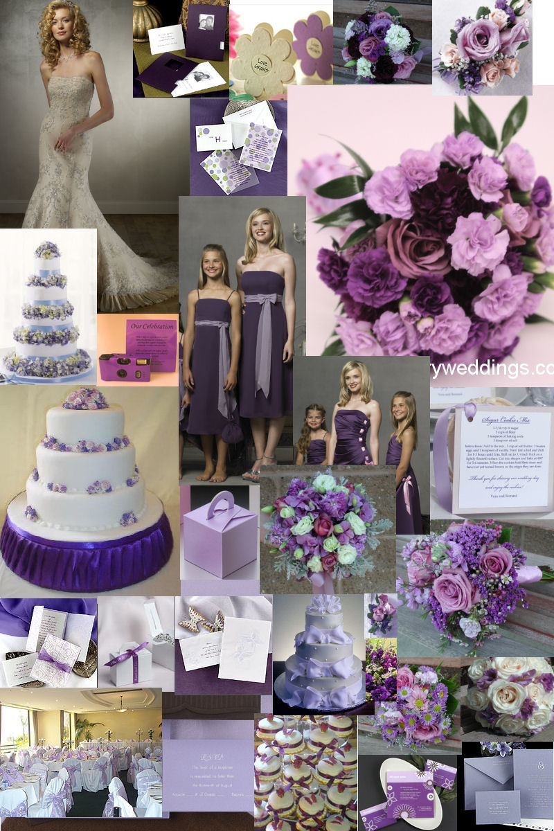 purple wedding invitations