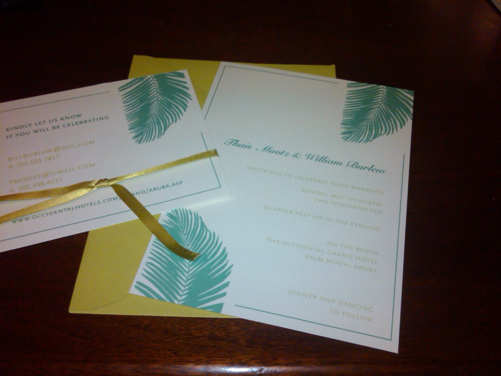 beach wedding invitations