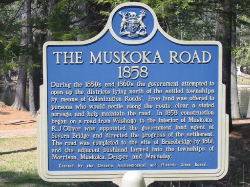 During the 1850's and 1860's the government attempted to open up the districts lying north of the settled townships by means of "Colonization Roads". Free land was offered to persons who would...