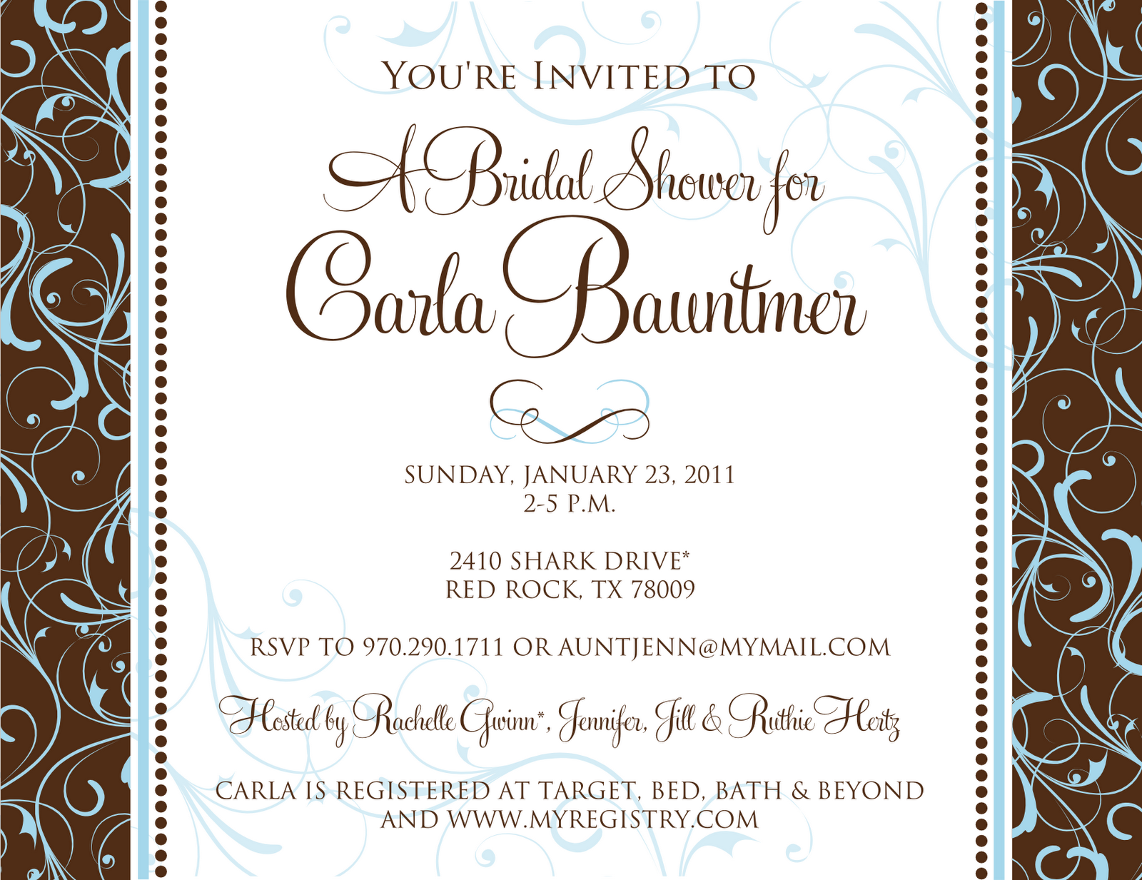 design a shower invitation