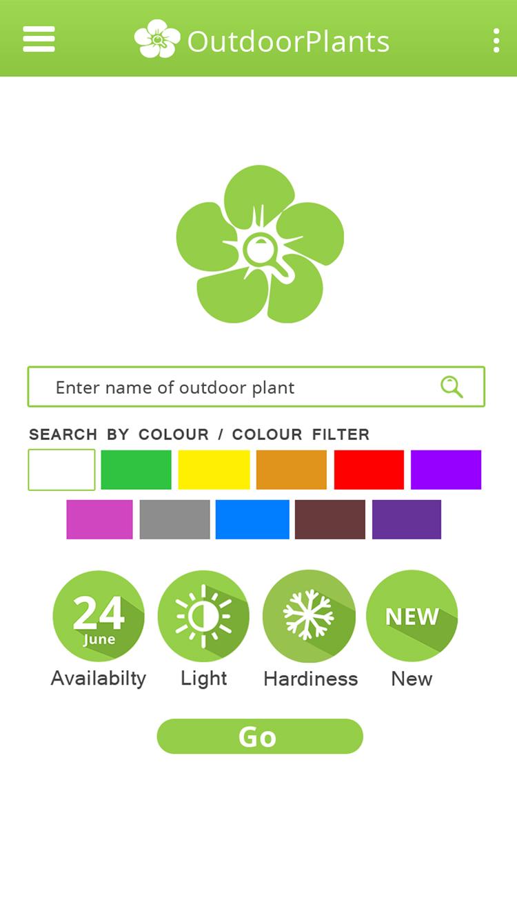 Android application Info-OutdoorPlants screenshort