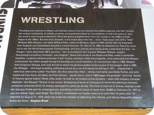 Wrestling was featured at Maple Leaf Gardens almost from the moment the building opened, and after hockey, the unique combination of athletic prowess and pantomime billed as "an exhibition of...