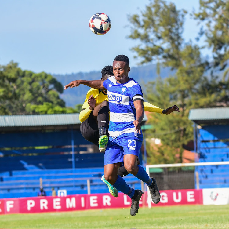 AFC Leopards captain Clifton Miheso in action against Tusker in a past match