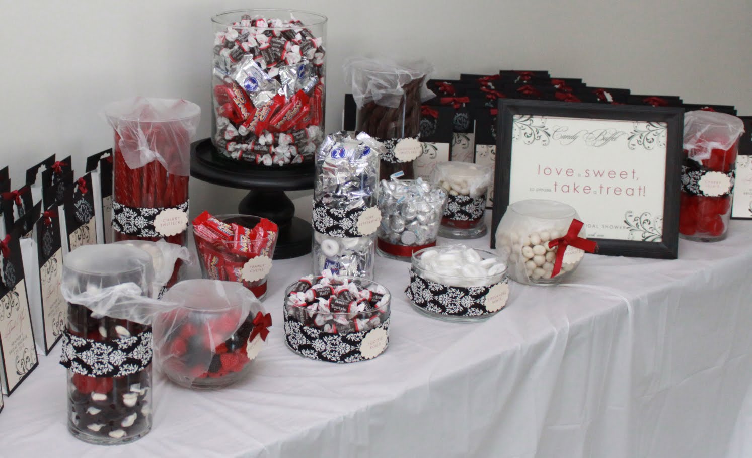 black white and red wedding