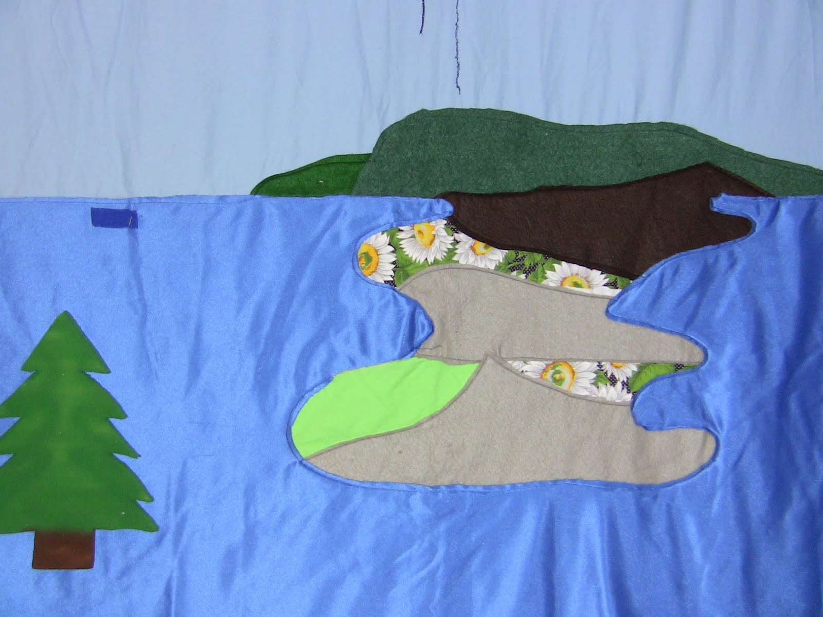 Lake Scene Fabric Backdrop