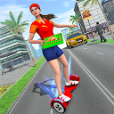 ダウンロード Pizza Delivery Girl Hover Board Rider をインストールする 最新 APK ダウンローダ