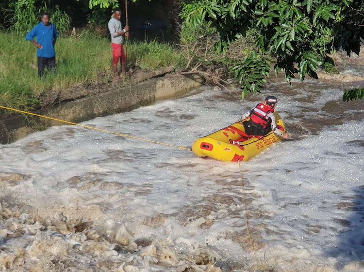 Rescuers searching on Tuesday for a nine-year-old boy, who was reportedly swept off a bridge into the Nonoti River while walking home from school.