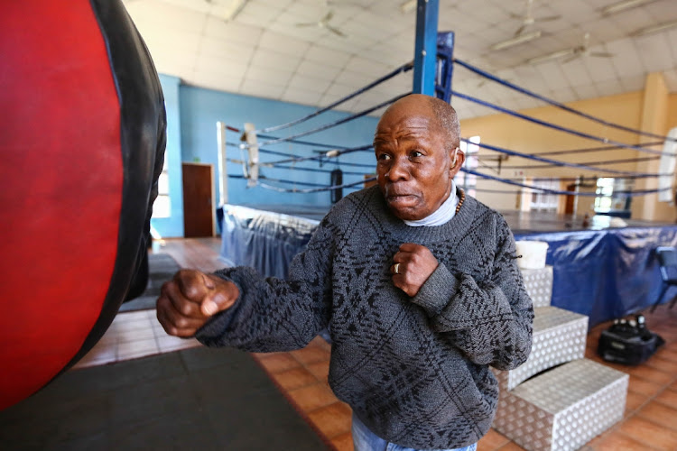 Legendary Anthony “Qash” Sithole showing his moves where he trained in Jabavu, Soweto.