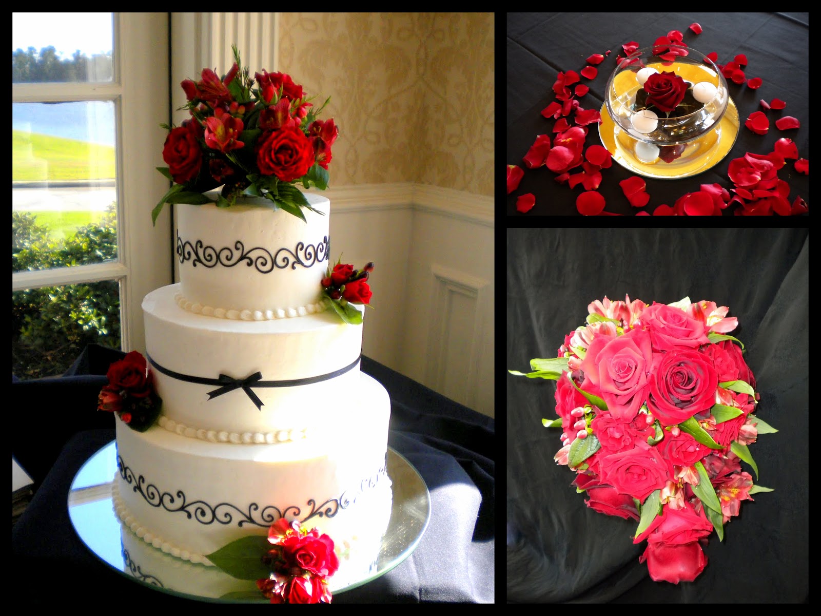 black and red weddings