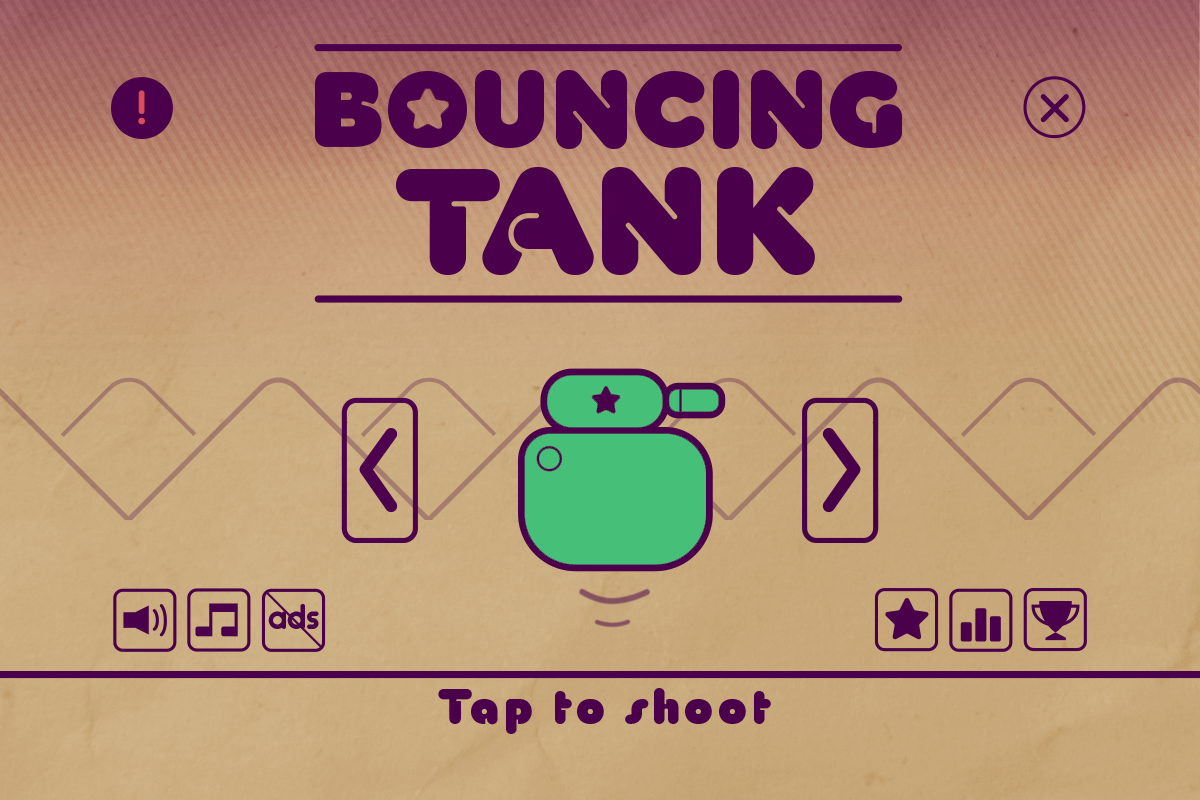 Android application Bouncing Tank (mini shooter) screenshort