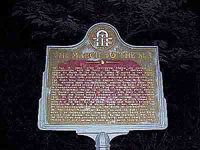 On Nov. 15th, after destroying Atlanta and cutting his communications with the North, MAj. Gen. W. T. Sherman, USA, began his March to the Sea. His army [USA] moved in two wings. The left wing...