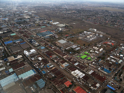 An aerial view of the industrial area in Nairobi/FILE