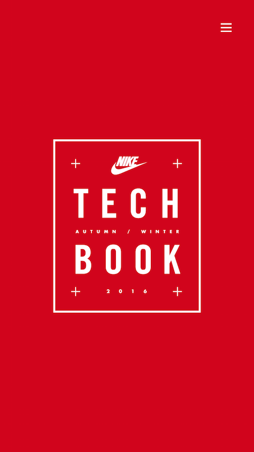 Android application Nike Tech Book screenshort