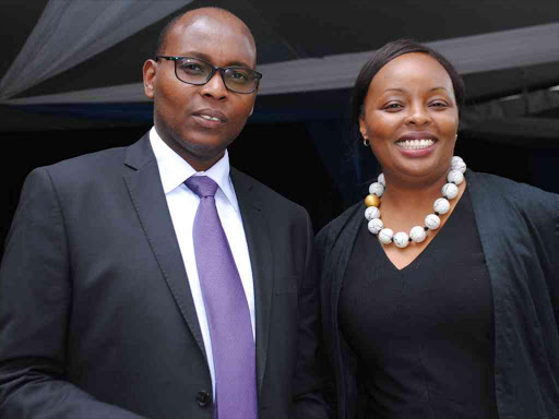 Star managing editor Charles Kerich with Radio Africa Group COO Agnes Kalekye.