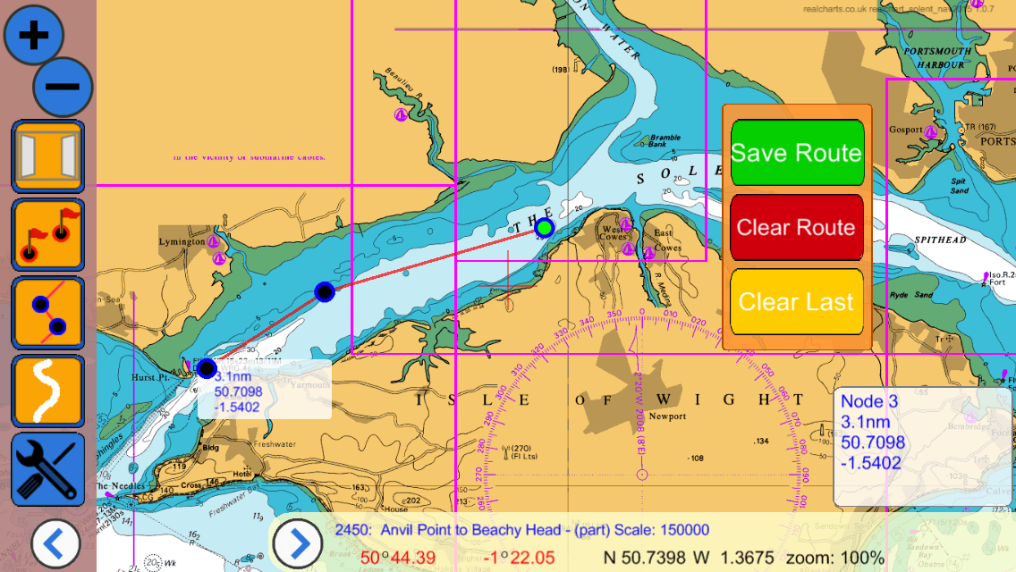 Android application Solent Charts screenshort